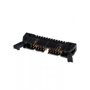 5499910-6, AMP-Latch-26 вилка на плату прям.2.54мм с защелкой