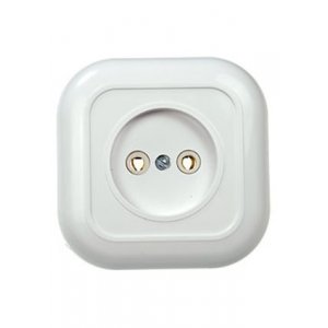 РС10-153, розетка одинарная скрытый монтаж