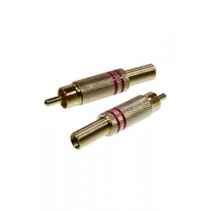 RP-219G/R, RCA разъем штекер золотой/ красный