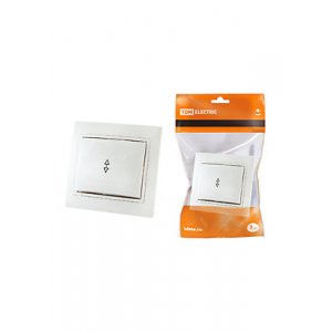 SQ1814-0007, Выключатель на 2 направления 1 кл. 10А белый "Таймыр"