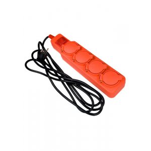 SV-55019-3, Удлинитель бытовой с заземлением 3м,евро,4гнезда с крышк.