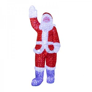 Акриловая светодиодная фигура "Санта Клаус" 210 см, 4400 светодиодов