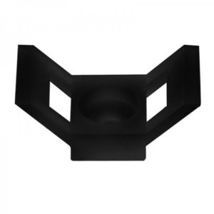 Площадка для крепления стяжки 29 х 15 мм, черная (упак. 100 шт) (ПС-4)  REXANT