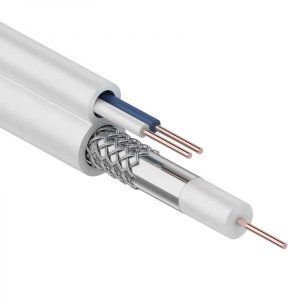 Кабель ККСВ-В +2х0,5мм, (бухта 100м), белый  REXANT