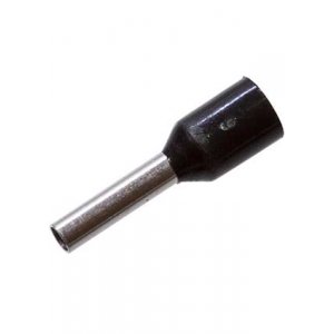 НШВИ1.5 8, втулочный наконечник на провод 1.5мм2 L8мм черный