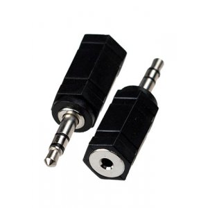 2-011, переходник 3.5мм штекер стерео - 2.5мм гнездо стерео пластик
