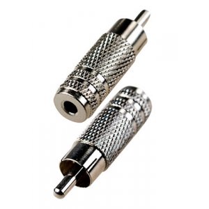 2-224, переходник RCA штекер - 3.5мм гнездо моно металл