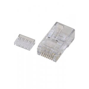 TP8P8C (RJ45) вилка телефон.на каб. cat.6E со вставкой