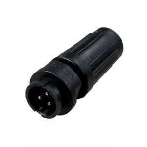 PY07-3Z, вилка на кабель пластик. IP67 3 контакта 4А 250В