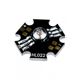 ARPL-STAR-3W, светодиод RGB 3Вт на плате STAR, 6-выводов.