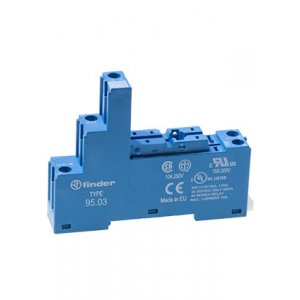 95.03SPA, Розетка с винтовыми клеммами (с зажимной клетью) для реле 40.31; применяются модули 99.02,