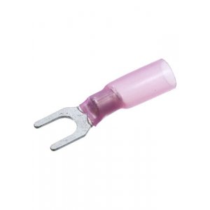 НВИ-Т 1.5-4, наконечник вилочный под винт М4 на провод 1.7мм красный с термоусадкой