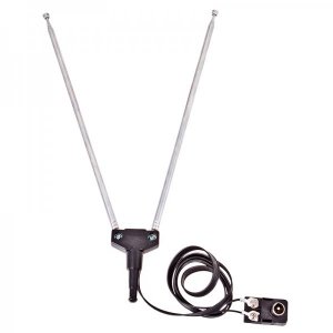 ТВ антенна комнатная телескопическая, 4 секции, с адаптером «Усы», RX-107-4 REXANT