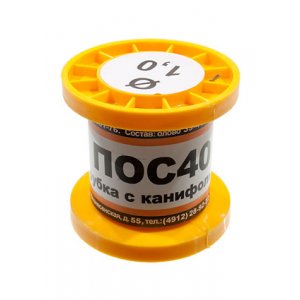 Припой ПОС40 ТР 1.0мм катушка  50г
