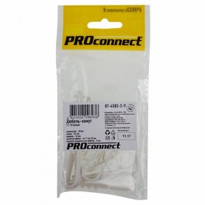 Дюбель-хомут 11-18 белый (10 шт.)   PROCONNECT