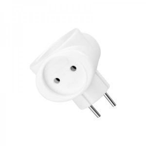 Тройник электрический биметалл 220В, 6А белый REXANT На экспорт не продавать!!!