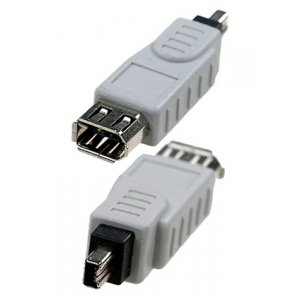 6-094, переход IEEE 1394 4p "шт" - IEEE 1394 6p "гн"