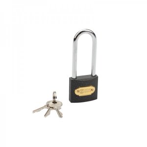 Замок навесной серия чугун 40 мм длинная дужка Четыре Сезона