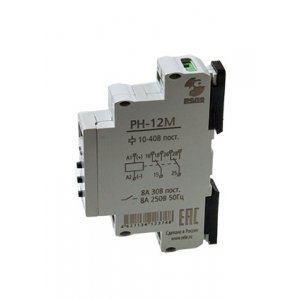 РН-12М 10-40В 1-90мин, Реле контроля напряжения, ток контактов исполнительного реле 8А, 2п, УХЛ4