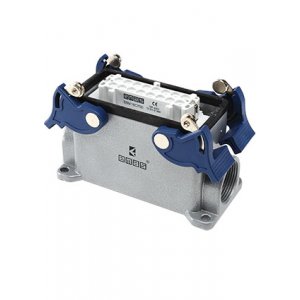 EBM16PD14, Розетка, 4-фиксатора, боковой ввод, 16 полюсов, 16А