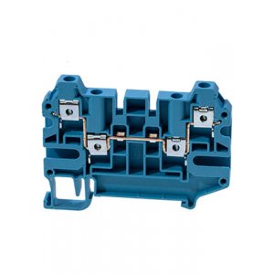 AVK4CC(синий), 325201 Клеммник 4-х выводной, 4 мм.кв.