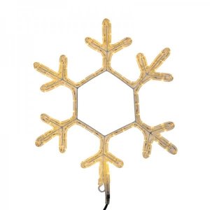 Фигура "Снежинка",  ТЕПЛЫЙ БЕЛЫЙ, 45*38 см