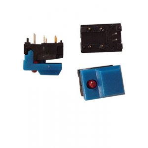 SP86L-A1-9-03, синяя кнопка с красным светодиодом