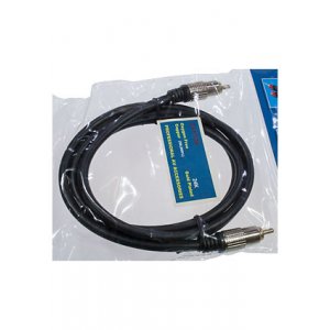 3-0313-1.5, Шнур A/V 1-1 RCA мetal-gold, d=6 мм, 1.5 м