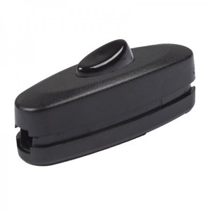 Выключатель-кнопка 250V 2А ON-OFF на электропровод (для настольной лампы) (8S.304)  REXANT