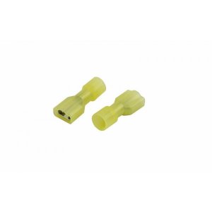 КЛЕММА ПЛОСКАЯ полностью изолированная гнездо - 6.6мм в нейлоне 4-6мм² (РПи-м(н) 6.0-(6.3) / FDFN 5.5-250) желтый  REXANT