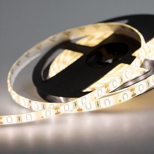LED лента 12 В, 12 мм, IP65, SMD 5730, 60 LED/m, 12 V, Телый белый (3000 K) (катушка 5 метров)