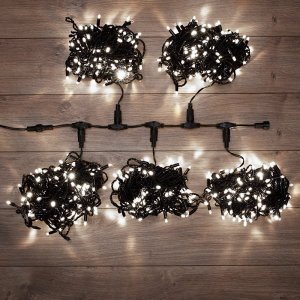 Клип лайт 24В, 5 нитей по 20 м, 665 LED Белые, не соединяется