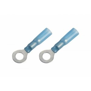 НАКОНЕЧНИК КОЛЬЦЕВОЙ изолированный термоусаживаемый ø6.5мм 1.5-2.5мм² (НКи-т 2.5-6 / НКи-т2-6 / DRS/RV2-6) синий  REXANT