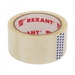Скотч упаковочный 48 мм х 50 мкм, прозрачный (рулон  66 м)  REXANT