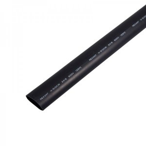 Термоусадка клеевая 24,0 / 8,0 мм, черная (упак. 20 шт. по 1 м)  REXANT