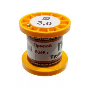 Припой ПОС61 ТР 3.0мм катушка  50г