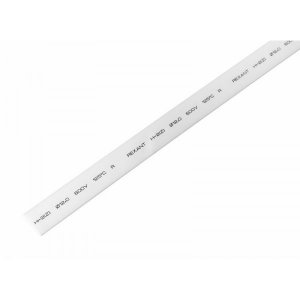 Термоусадка  12,0 / 6,0 мм, белая (упак. 50 шт. по 1 м)  REXANT