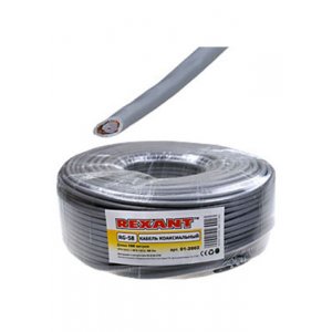 RG-58A/U CU СЕРЫЙ БУХТА, RG-58A/U коакс. каб., 50 Ом,жила Cu, серый