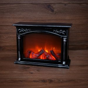 Светодиодный камин "Классика" с эффектом живого огня 33х12х24 см с USB