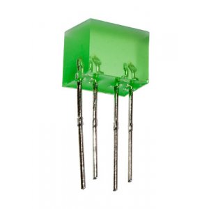 L-835/2GDT, светодиодная полоса зеленая 5х10мм 10мКд