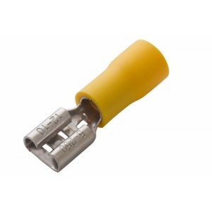 КЛЕММА ПЛОСКАЯ изолированная гнездо - 7.4мм 4-6мм² (РПи-м 6.0-(6.3) / РПИм 5,5-6-0,5 / FDD5.5-250)  REXANT