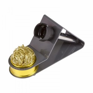 Подставка под паяльник REXANT, металл, стружка для очистки жала (ZD-10W)