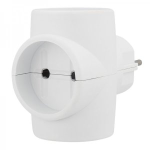 Тройник электрический без заземления 220В, 6A-10A REXANT