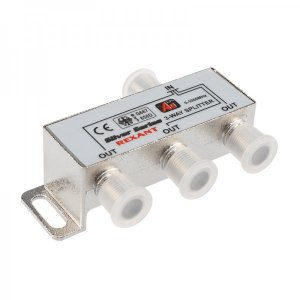 ДЕЛИТЕЛЬ ( 05-6102 ) ТВ x 3 + 4  шт.F   "BOX"    "Silver"   REXANT