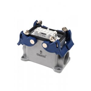 EBM10PD14, Розетка, 4-фиксатора, боковой ввод, для панели 10 полюсов, 16А