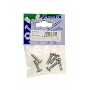 65415, винт п/ц DIN 7985 M 6х20 (6шт.)