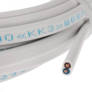 Провод ШВВП 2х0,75 мм², длина  5 метров, ГОСТ  REXANT