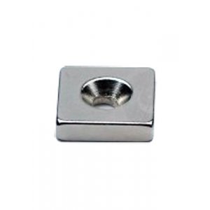 Магнит прямоугольник 12х12х3,5/6х3мм с зенковкой неодим