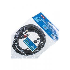 3-0299-5.0, Шнур A/V шт 3.5 st-2 RCA plastic-gold, 5.0 м