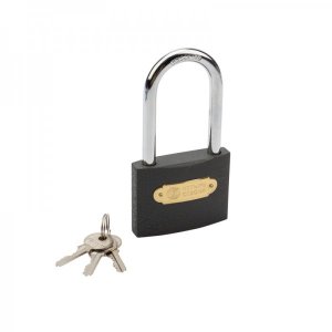 Замок навесной серия чугун 75 мм длинная дужка Четыре Сезона